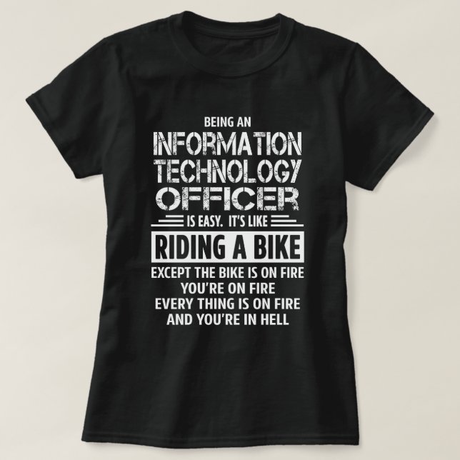 Information Technology Officer T-Shirt (Design Front)