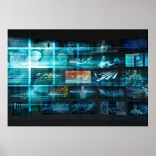 Information Technology or IT Infotech as a Art Poster