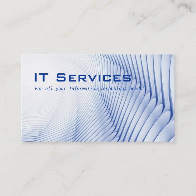 Information Technology Services Business Card (Front)