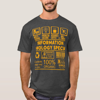 INFORMATION TECHNOLOGY SPECIALIST NICE DESIGN 2017 T-Shirt