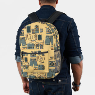  Informative Graphic Print Cut Sew Bag