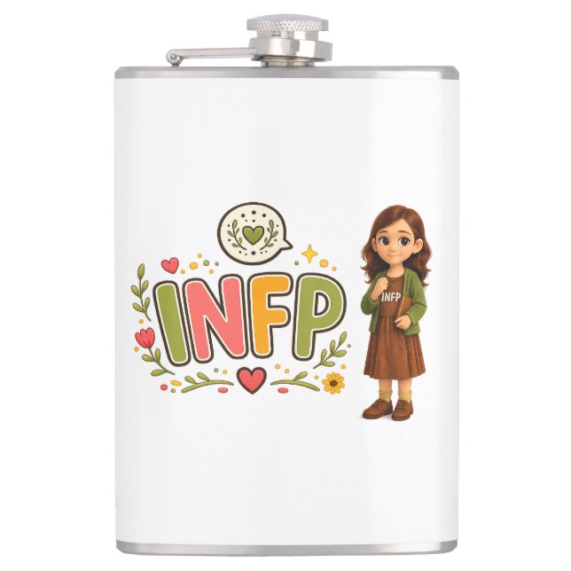 INFP — The Creative Dreamer Hip Flask (Front)