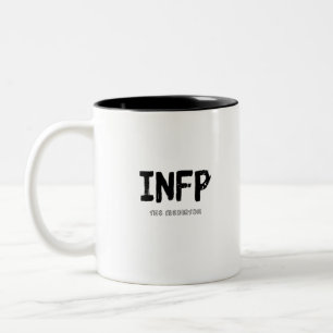INFP - The Mediator (Black) Two-Tone Coffee Mug