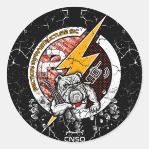 INFRA AUTOCOLLANT CLASSIC ROUND STICKER