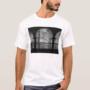 Infra red of trees buildings and trails in Las 3 T-Shirt