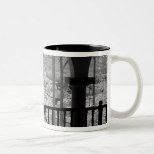 Infra red of trees buildings and trails in Las 3 Two-Tone Coffee Mug