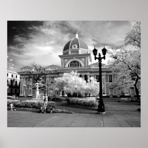 Infra Red ofParliament in Cienfuegos Cuba called Poster