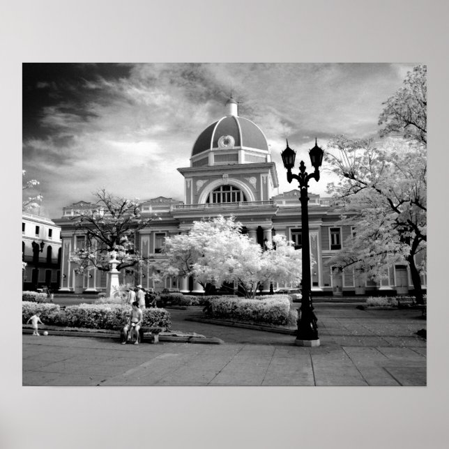 Infra Red ofParliament in Cienfuegos Cuba called Poster (Front)