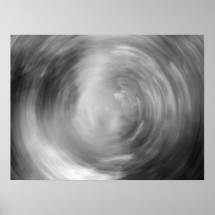 Infrared abstract swirl poster