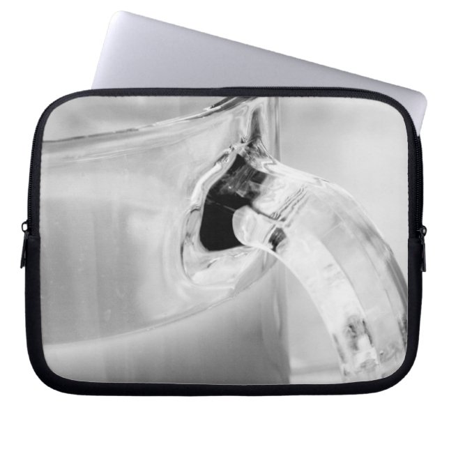 Infrared, Black & White,cup, glass, coffee, Laptop Sleeve (Front)