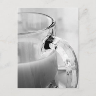 Infrared, Black & White,cup, glass, coffee, Postcard