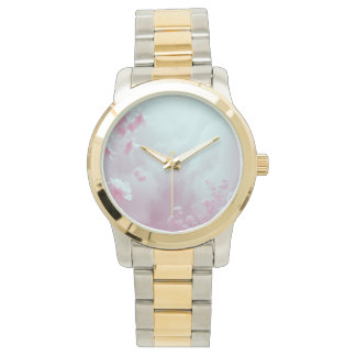 Infrared Flowers in Fog Little Flowers Wrist Watch