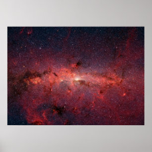 Infrared Image of the Centre of Milky Way Galaxy Poster