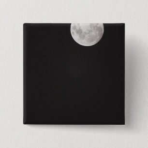 Infrared moon. 15 cm square badge