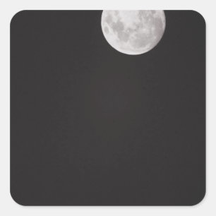 Infrared moon. square sticker