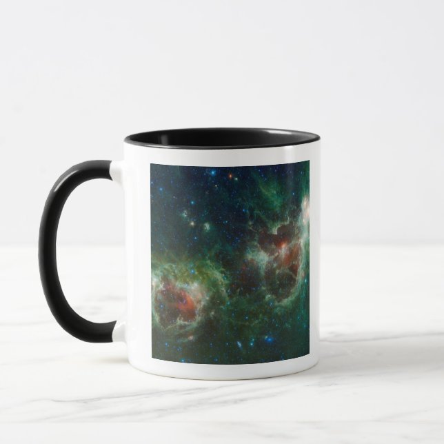 Infrared mosaic of the Heart and Soul nebulae Mug (Left)