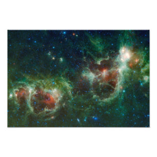 Infrared mosaic of the Heart and Soul nebulae Photo Print