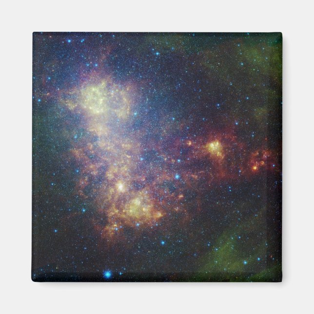 Infrared portrait revealing the stars and dust magnet (Front)