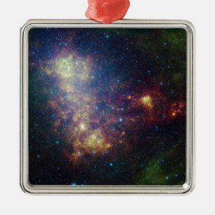 Infrared portrait revealing the stars and dust metal ornament