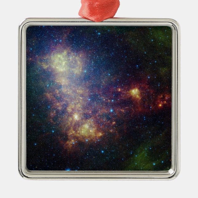 Infrared portrait revealing the stars and dust metal ornament (Front)