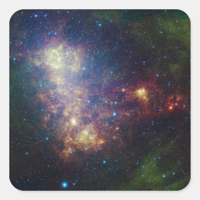 Infrared portrait revealing the stars and dust square sticker (Front)