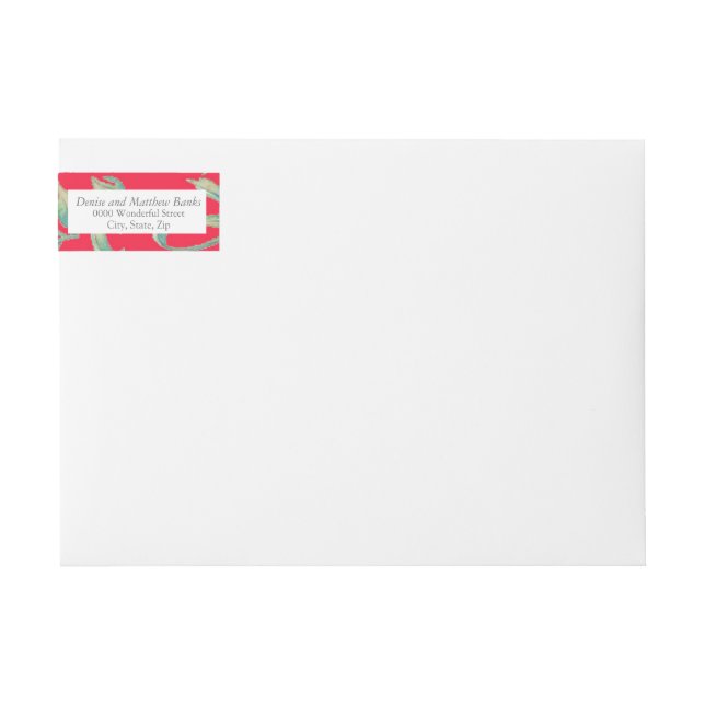 Infrared Tang Address Label (Front)