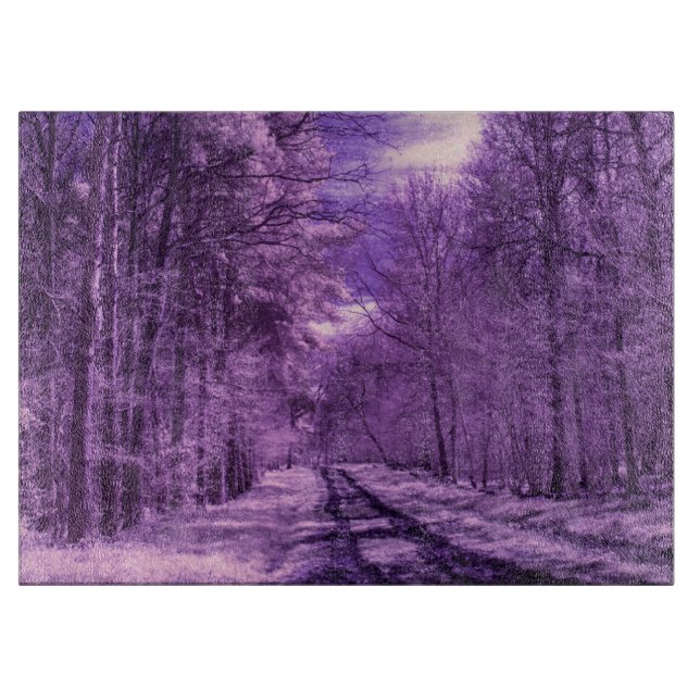 Infrared track through the woods cutting board (Front)