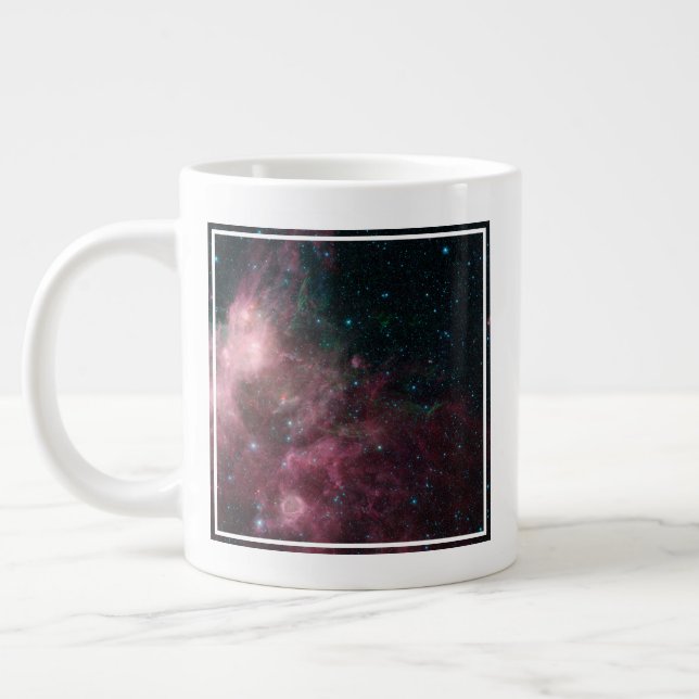 Infrared View Showing The Birth And Death Of Stars Large Coffee Mug (Left)