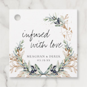 Infused with Love Wedding Favour Thank You Tag