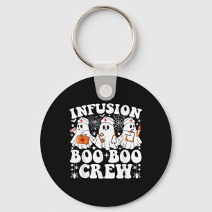 Infusion Boo Boo Crew Nurse Funny Ghost Halloween  Key Ring