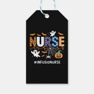 Infusion Nurse Nursing Stethoscope Halloween Essen Gift Tags