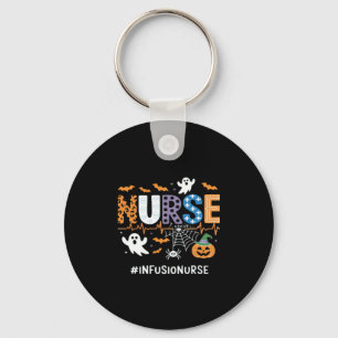Infusion Nurse Nursing Stethoscope Halloween Essen Key Ring