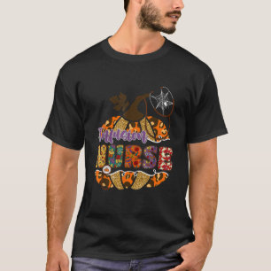 Infusion Nurse Stethoscope Nursing Halloween Pumpk T-Shirt