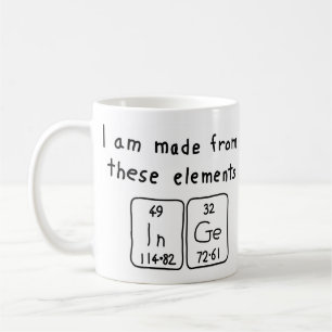 Inge periodic table name mug