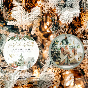 INGE Warm & Cosy Scandinavian 1st Christmas Ceramic Ornament