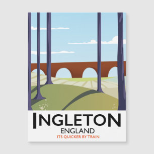 Ingleton England train travel poser