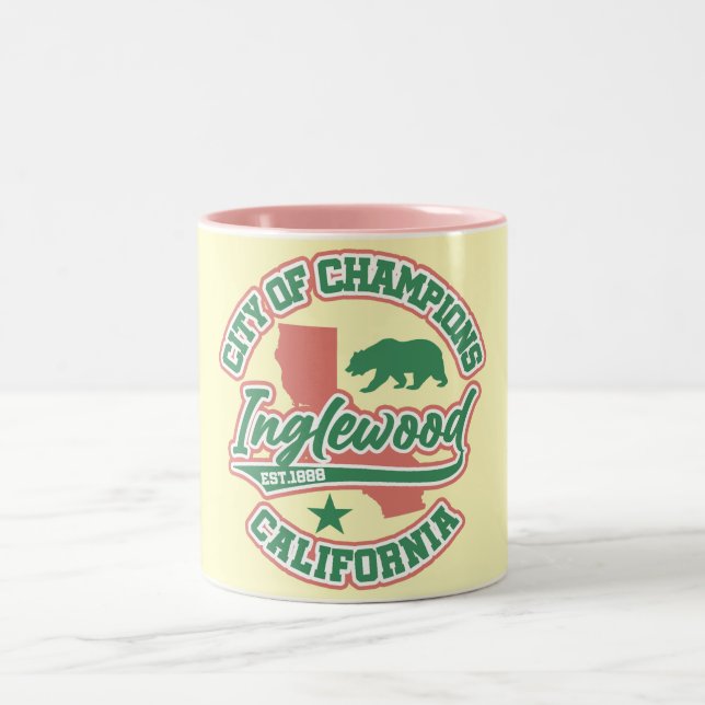 Inglewood,California Two-Tone Coffee Mug (Center)