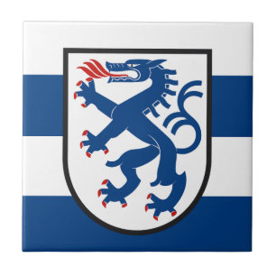 Ingolstadt city flag germany symbol emblem dragon ceramic tile