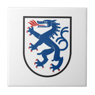 Ingolstadt city flag germany symbol emblem dragon ceramic tile