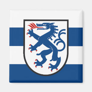 Ingolstadt city flag germany symbol emblem dragon magnet