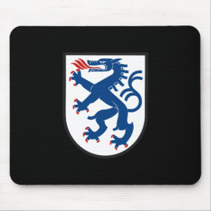 Ingolstadt city flag germany symbol emblem dragon mouse pad