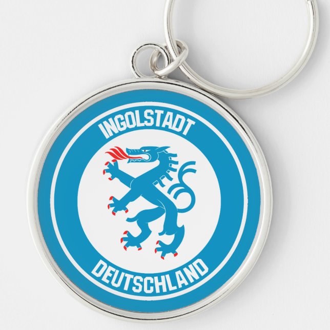 Ingolstadt Round Emblem Key Ring (Front)