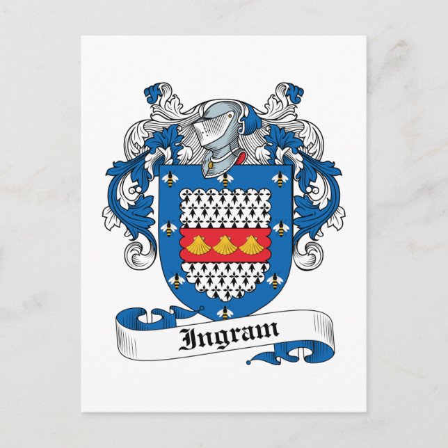 Ingram Family Crest Postcard (Front)