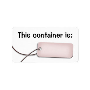 Ingredient Container Tag Kitchen Labels