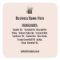 Ingredient list with Logo website on Blush