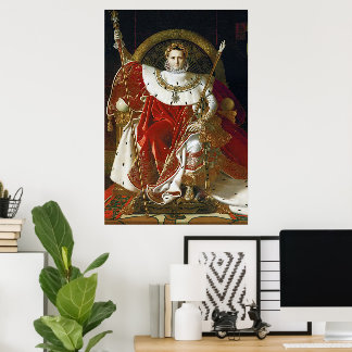 Ingres – Napoleon I on His Imperial Throne Poster