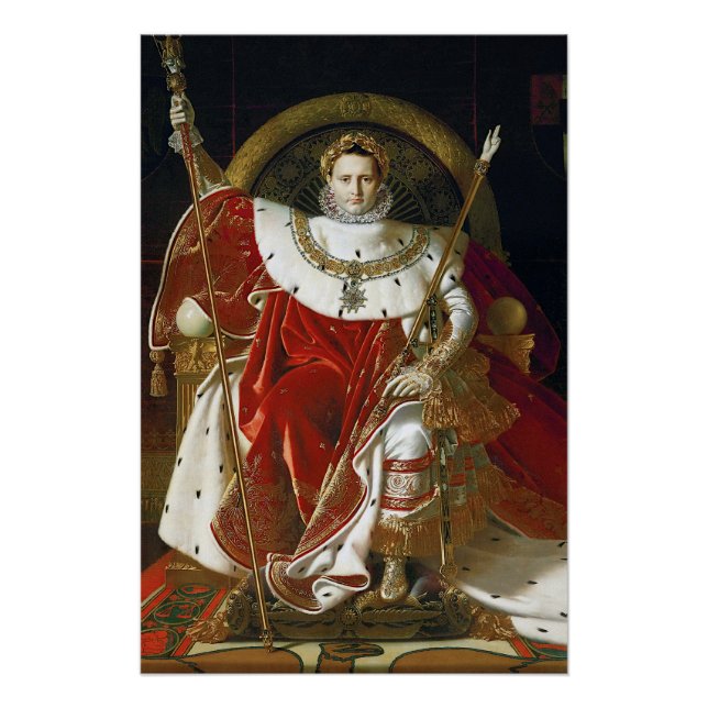 Ingres – Napoleon I on His Imperial Throne Poster (Front)