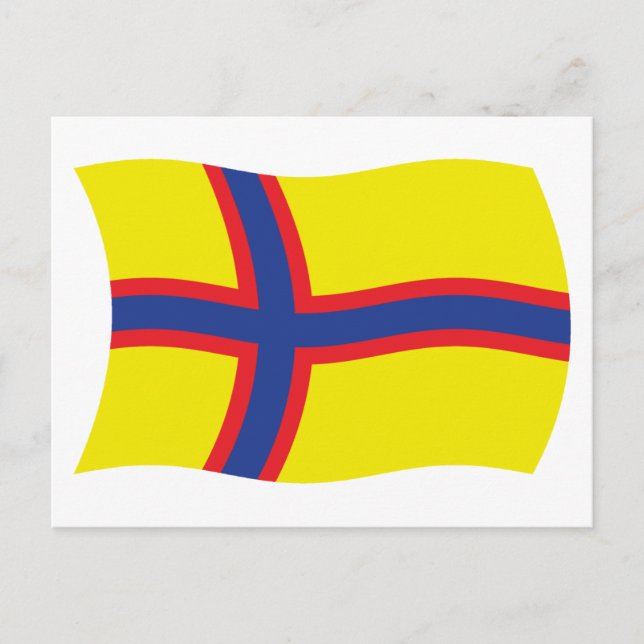 Ingrian Finns Flag Postcard (Front)