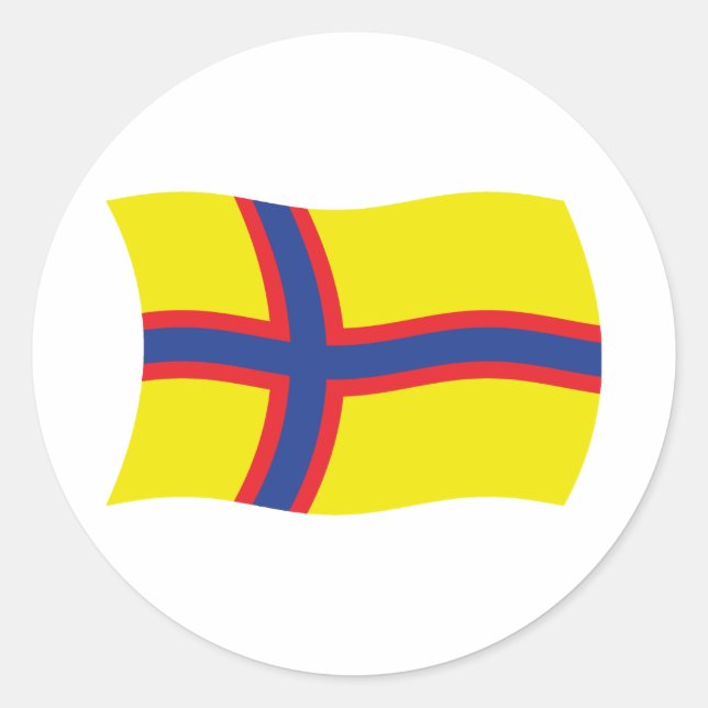 Ingrian Finns Flag Sticker (Front)