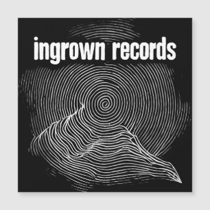 Ingrown Woodcut Magnet